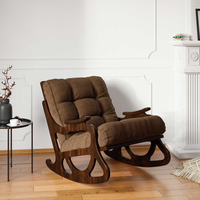 Cozy Sallanan Sandalye & Dinlenme Koltuğu & Berjer & Tv Koltuğu / Kahverengi Minder - furmetmoduler
