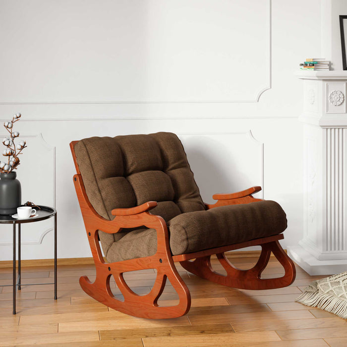 Cozy Sallanan Sandalye & Dinlenme Koltuğu & Berjer & Tv Koltuğu / Kahverengi Minder - furmetmoduler