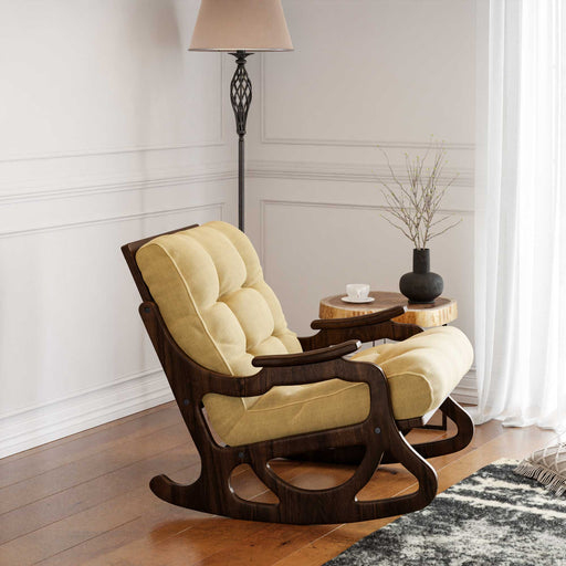 Cozy Sallanan Sandalye & Dinlenme Koltuğu & Berjer & Tv Koltuğu / Sarı Minder - furmetmoduler